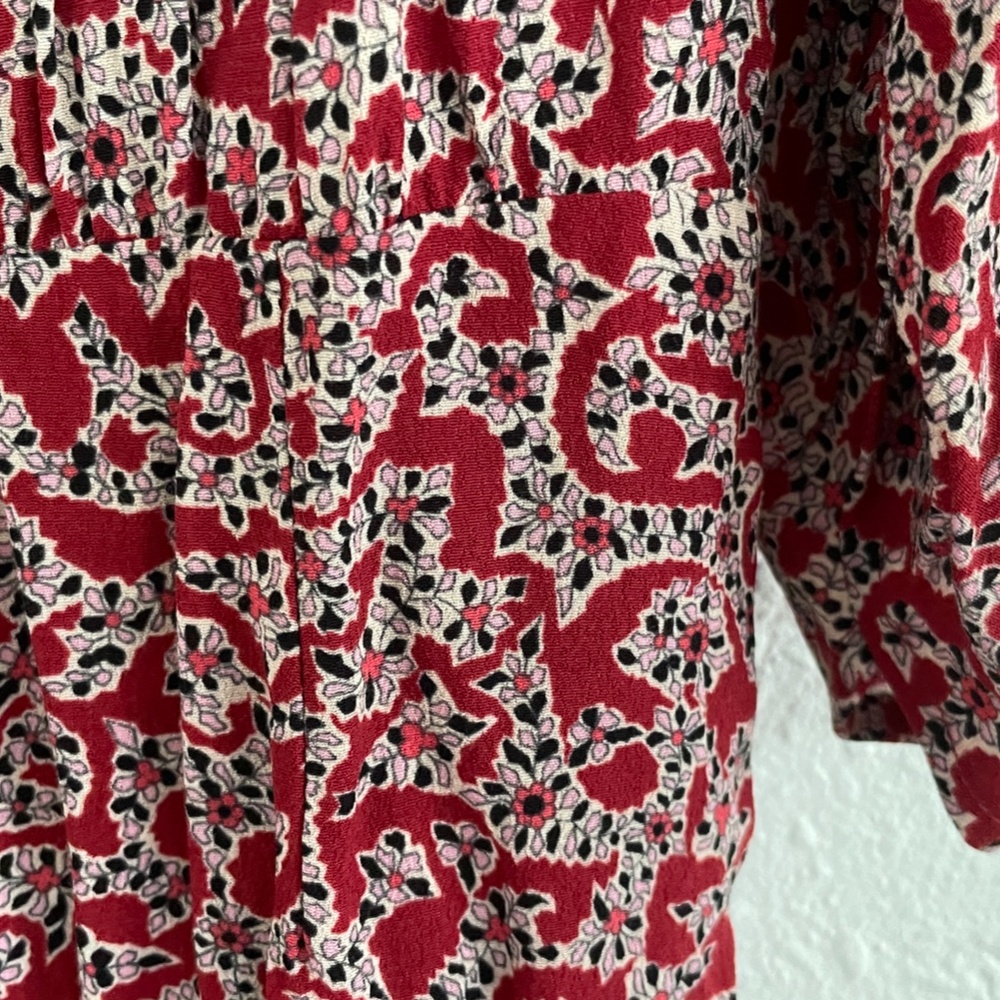 ba&sh Red Floral Mini Dress - Picture 7 of 12